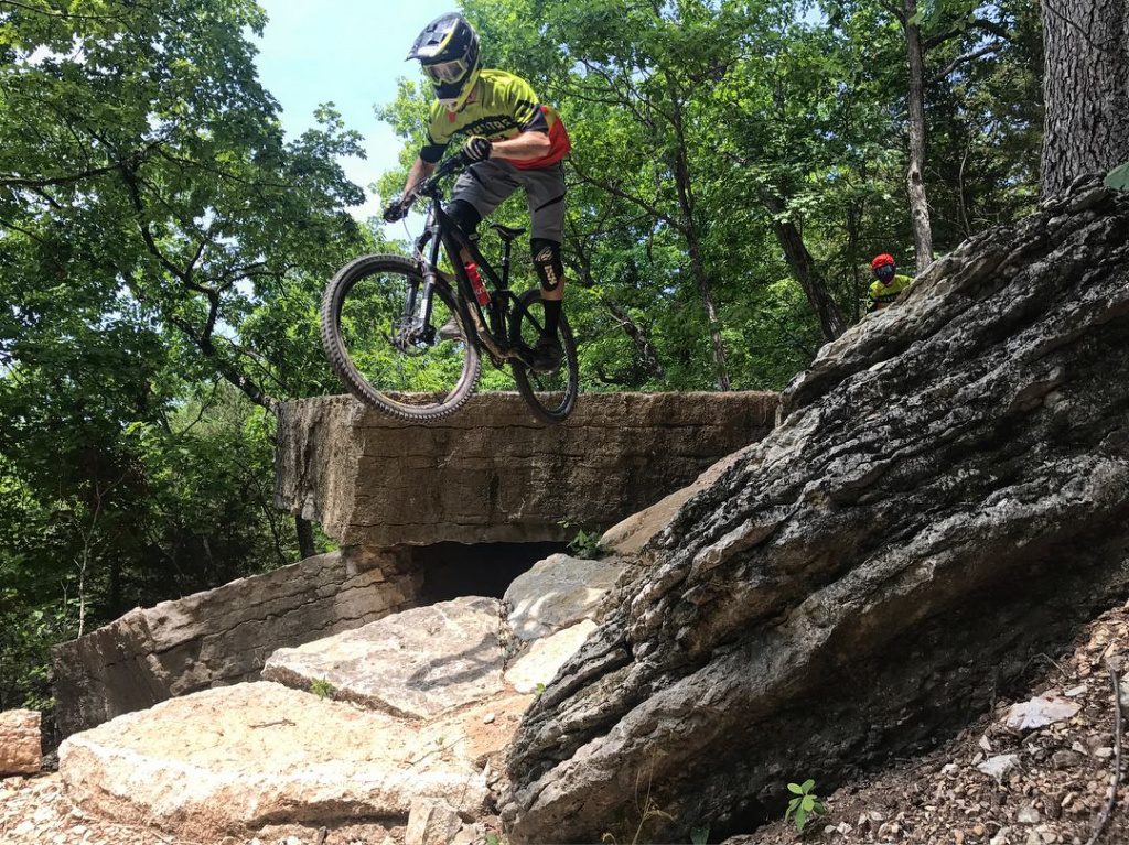 downhill mountain bike trails Eureka Springs Arkansas Ozarks 