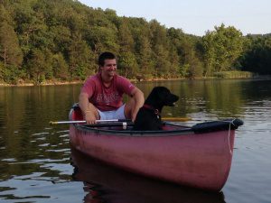 eureka springs lake leatherwood dog