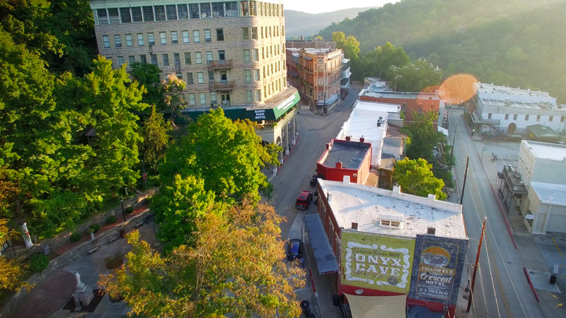 eureka springs aerial