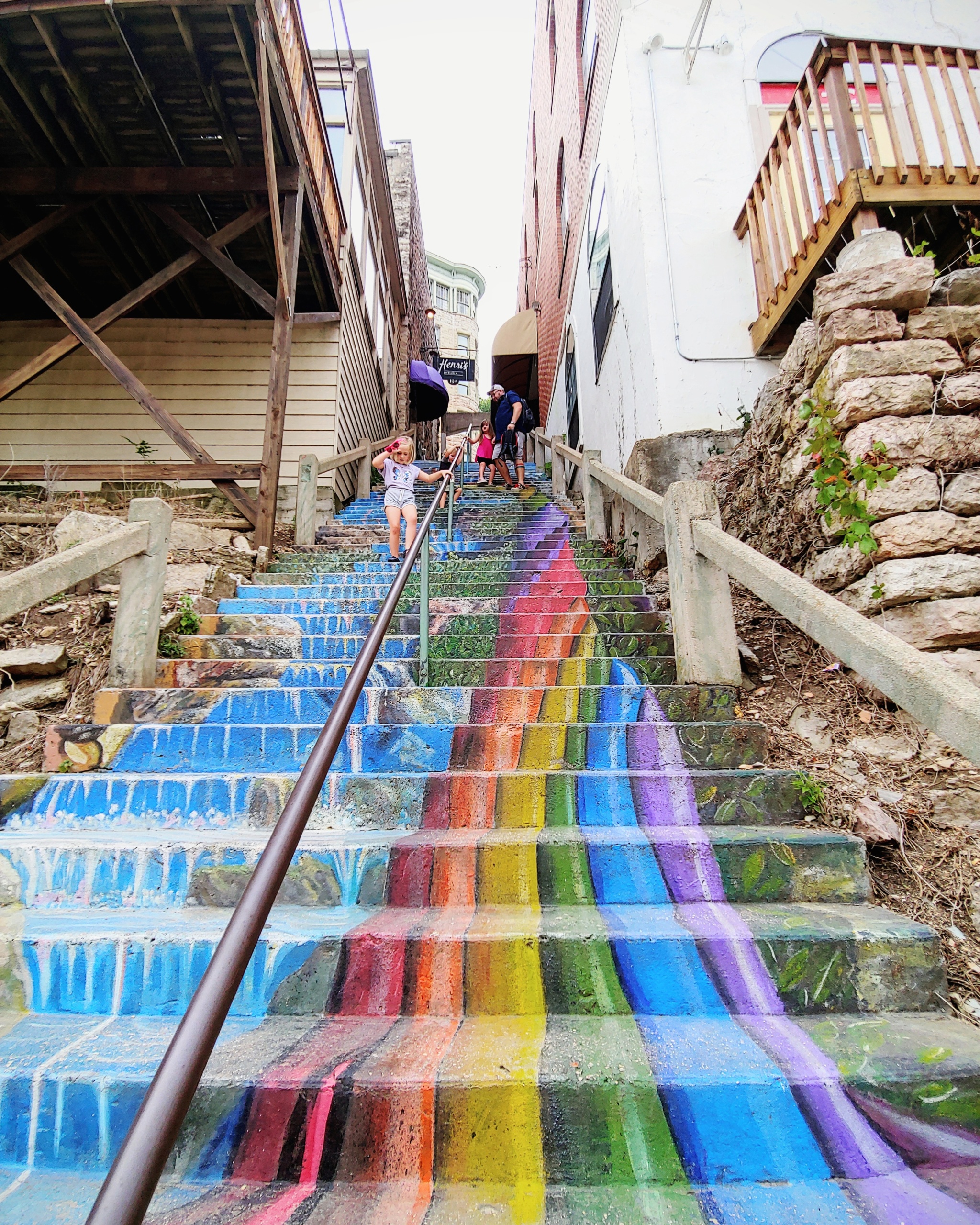 rainbow stairs